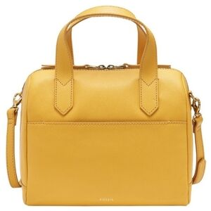 EUC | Fossil Sydney Leather Satchel - Mustard